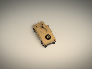 low poly humvee 03 3D-Modell
