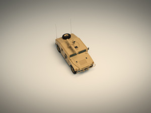 low poly humvee 03 3D-Modell