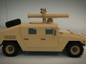 low poly humvee 03 3D-Modell