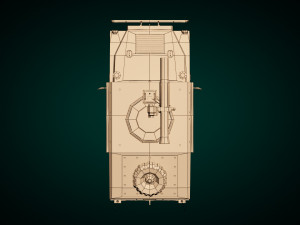 low poly humvee 03 3D-Modell