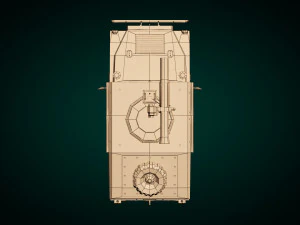 low poly humvee 03 3D Model