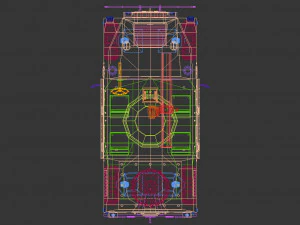 low poly humvee 03 3D Model