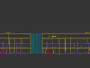 low poly city bus 02 3D Model