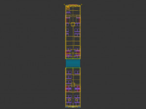 low poly city bus 02 3D Model