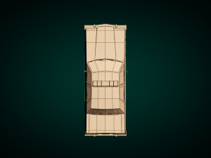 low poly police car 03 3D Model