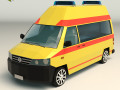 low poly ambulance 03 3D मॉडल