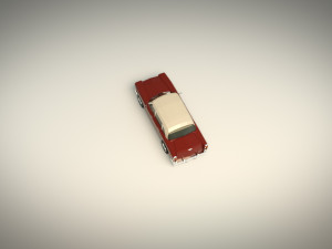 low poly sedan car 05 3D 모델