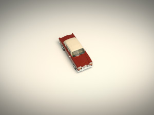 low poly sedan car 05 3D 모델