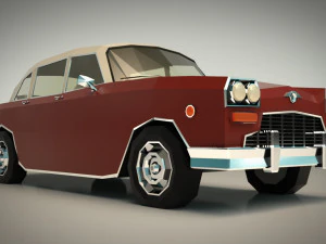 berlina low poly 05 Modello 3D