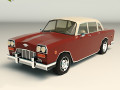 low poly sedan car 05 3D Model