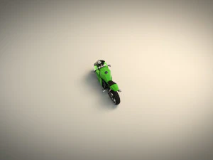 low poly motorcycle 04 3D Model