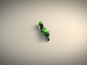 low poly motorcycle 04 Modèle 3D