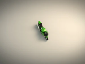 low poly motorcycle 04 3D Model