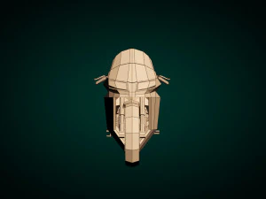 low poly motorcycle 04 3D Model