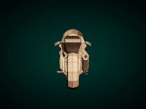 low poly motorcycle 04 3D Model