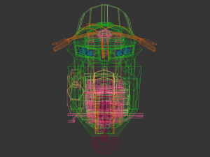 low poly motorcycle 04 Modèle 3D