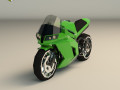 low poly motorcycle 04 3D Model