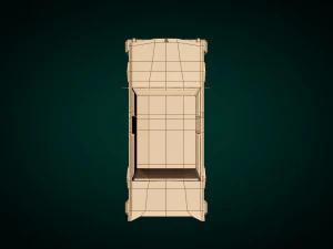 low poly sedan car 06 3D Model