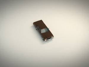 low poly sedan car 04 3D 模型