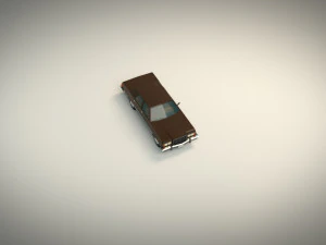 low poly sedan car 04 3D Model