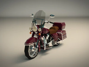 low poly motorcycle 05 3D Model