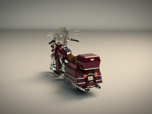 low poly motorcycle 05 3D Model