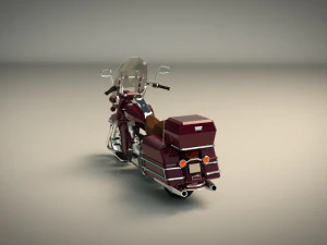low poly motorcycle 05 3D Model
