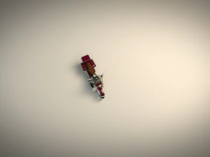 low poly motorcycle 05 3D Model