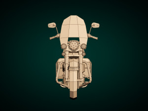 low poly motorcycle 05 3D Model