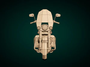 low poly motorcycle 05 3D Model