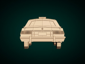 low poly taxi cab 02 Modèle 3D
