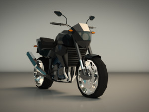 low poly motorcycle 06 Modelo 3D