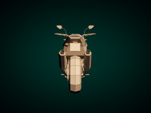 low poly motorcycle 06 Modelo 3D