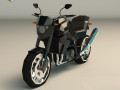low poly motorcycle 06 Modello 3D
