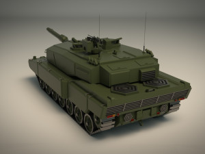 low poly tank 04 3D Model