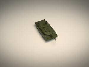 low poly tank 04 3D Model