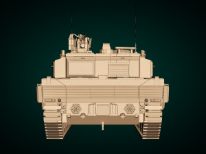 low poly tank 04 3D Model