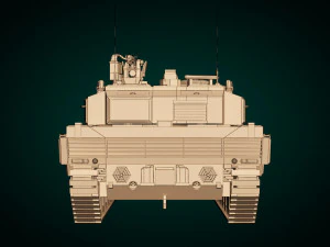 serbatoio in poli basso 04 Modello 3D