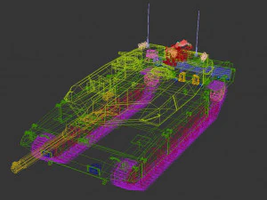 serbatoio in poli basso 04 Modello 3D