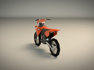 low poly dirt bike 01 Modèle 3D