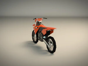 low poly dirt bike 01 3D Model