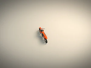 low poly dirt bike 01 3D Model