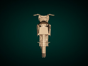 low poly dirt bike 01 Modèle 3D