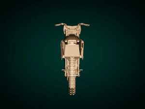 low poly dirt bike 01 3D Model