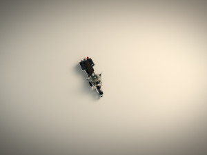 low poly police motorcycle 01 Modelo 3D