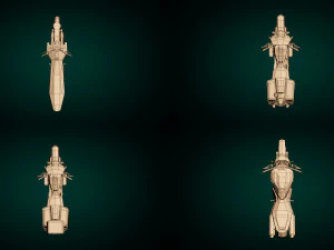 pacchetto moto low poly 02 Modello 3D