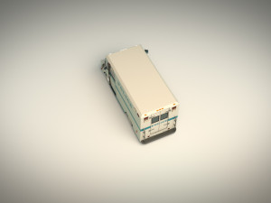 low poly police van 03 3D Модель