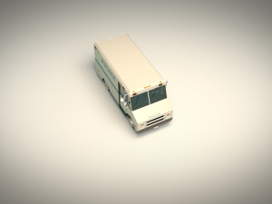 low poly police van 03 3D Модель