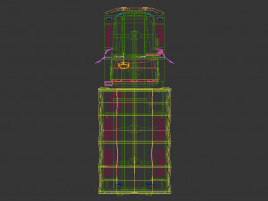 low poly military truck 02 3D Модель