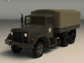 low poly military truck 02 Model 3D